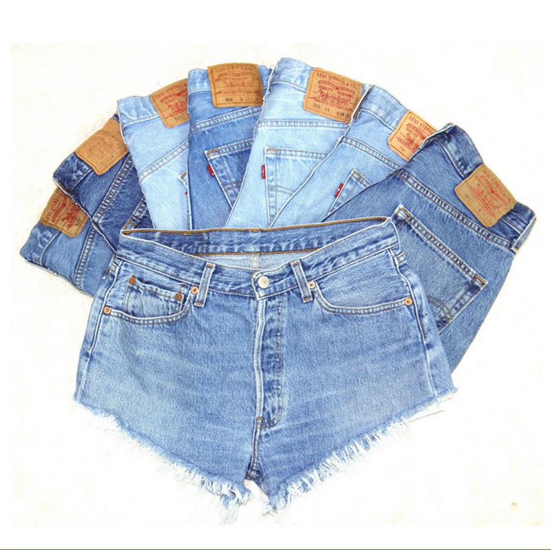 Raw Edge Denim Shorts