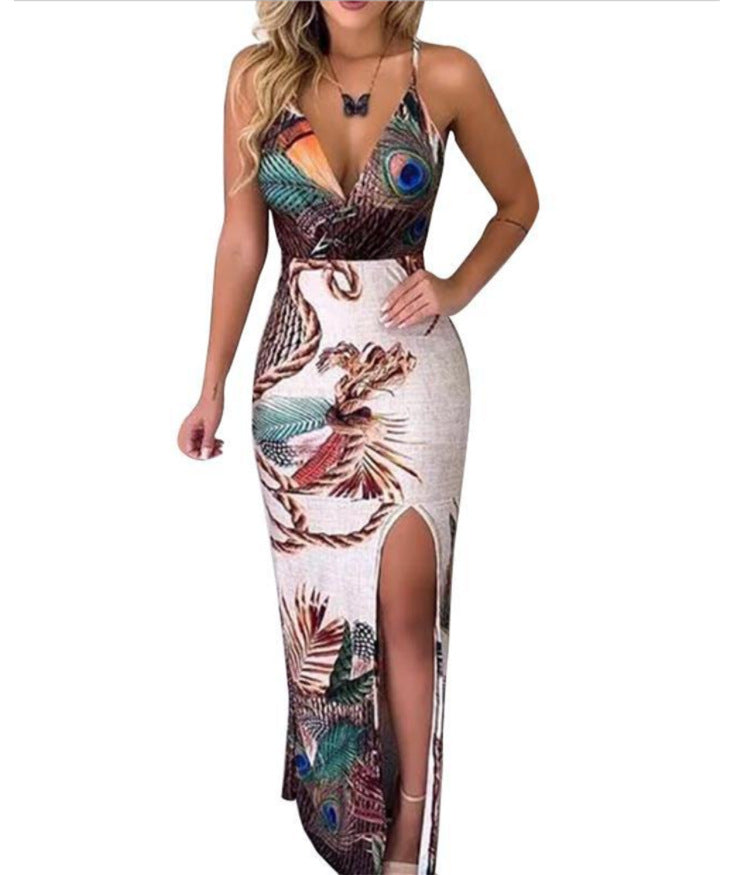 Form Fitting Dress with Slit