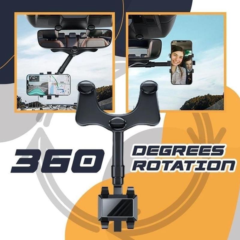 Rearview Mirror Phone Holder 360 Rotation