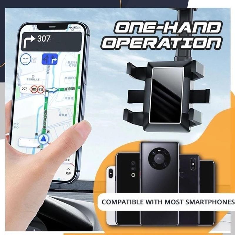 Rearview Mirror Phone Holder 360 Rotation