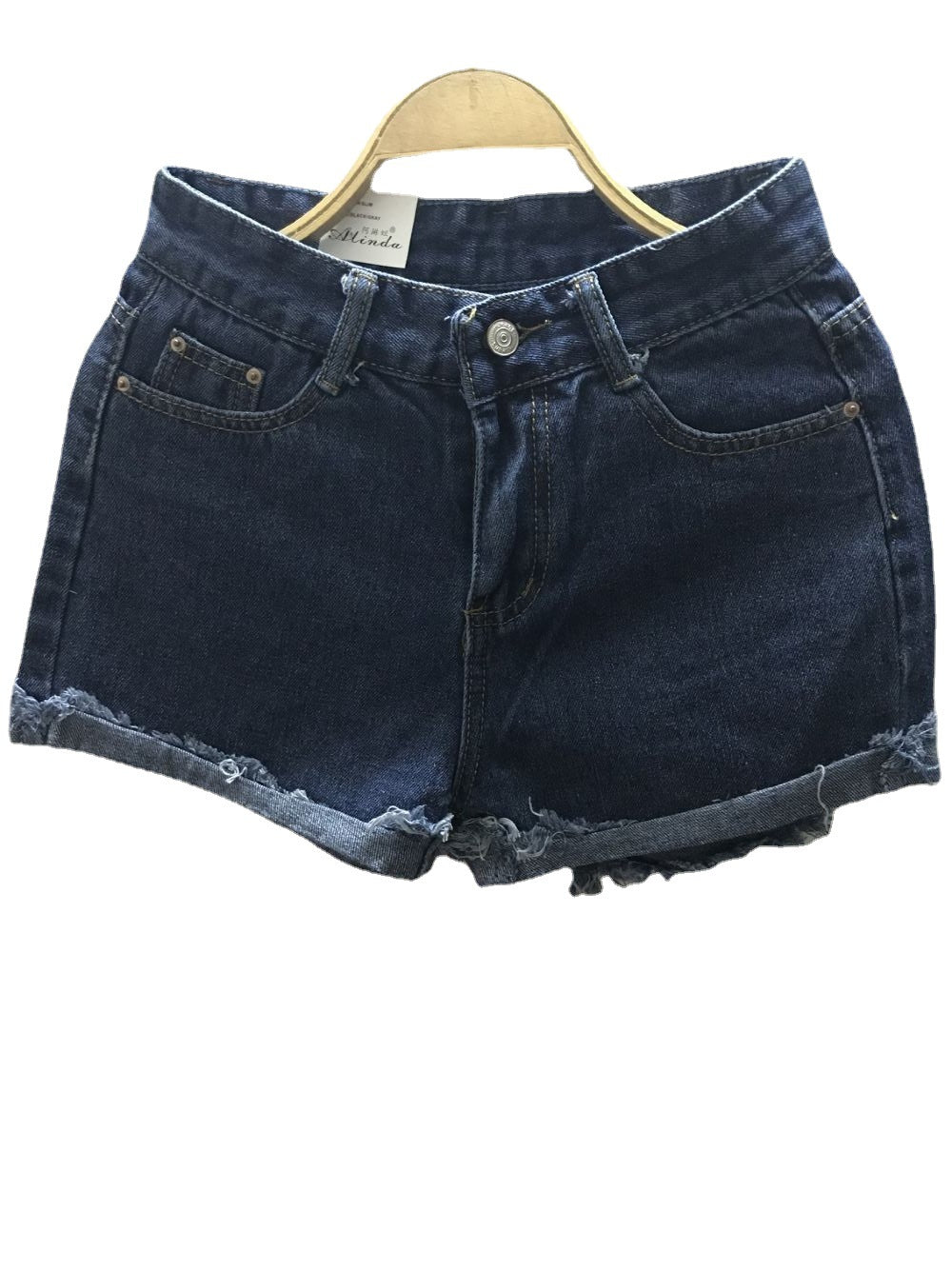 Raw Edge Denim Shorts