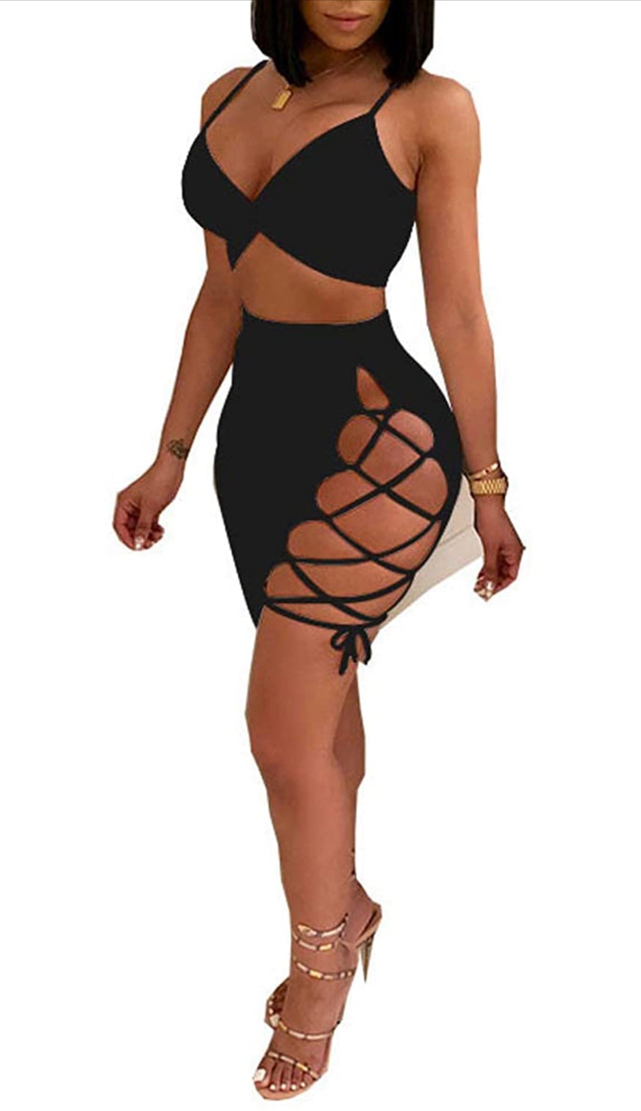 Bandage Two Piece Clubwear