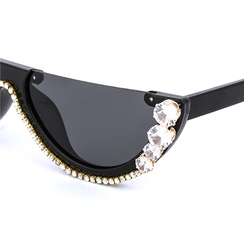 Fashion Studded Cat Eye Sunglasses